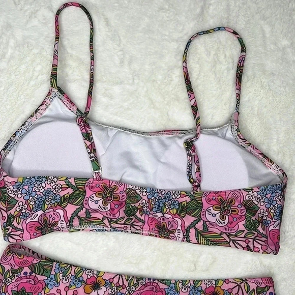 Floral Pink Bikini Set NEW Size S - Picture 7 of 8
